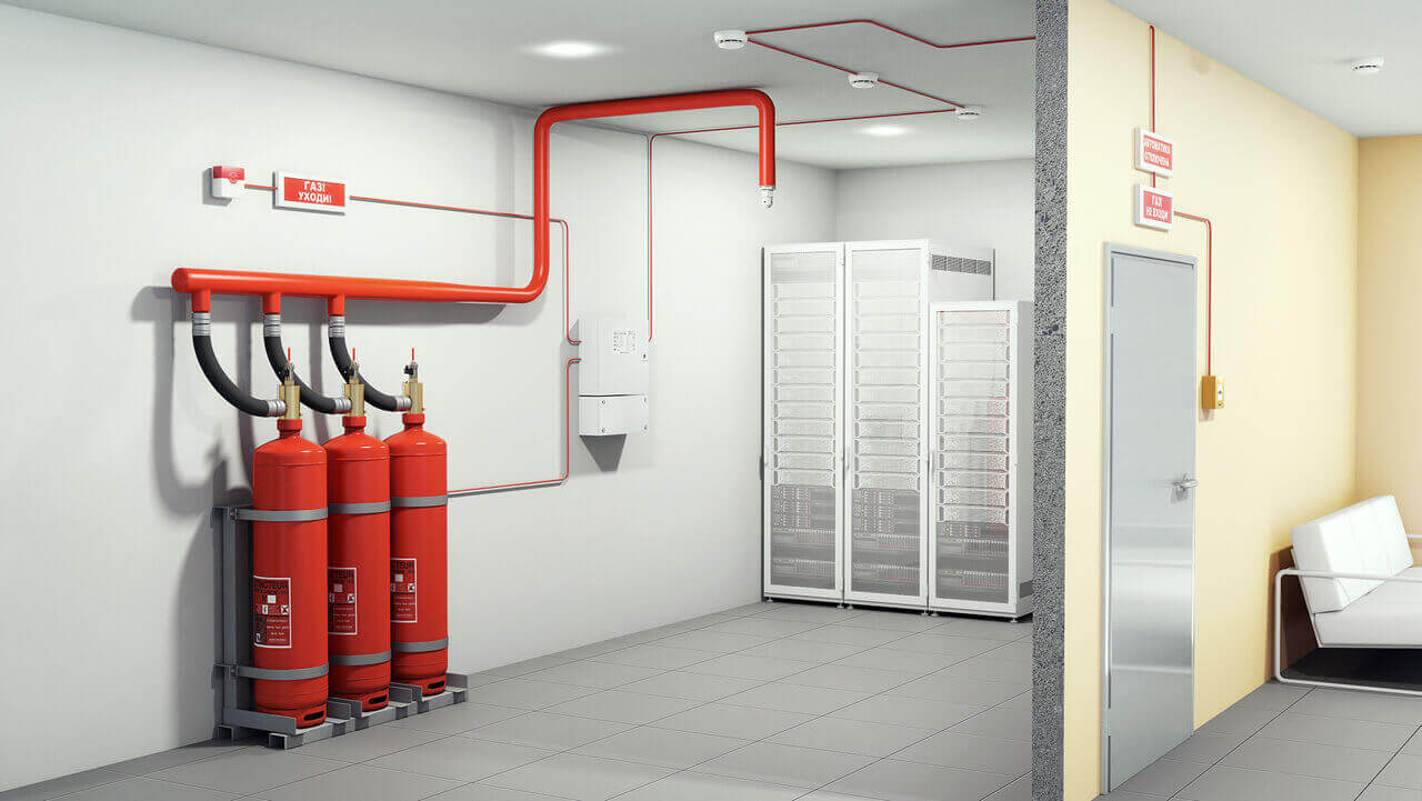 Газовое пожаротушение – модули, проектирование систем газового пожаротушения, установка автоматики