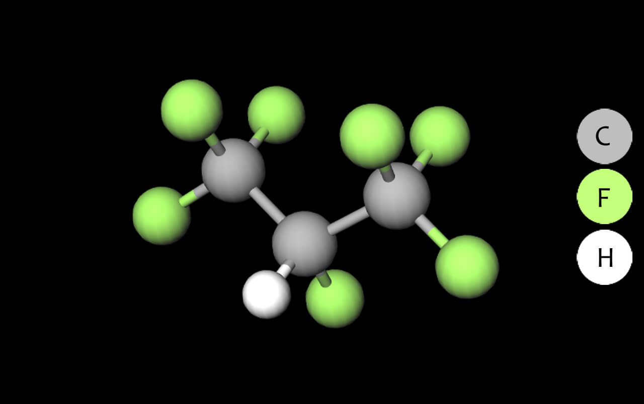  Молекула хладона