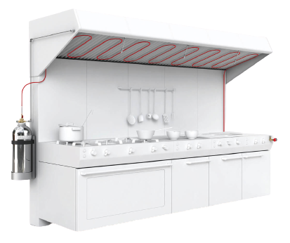 Система пожаротушения для кухни на предприятиях общественного питания